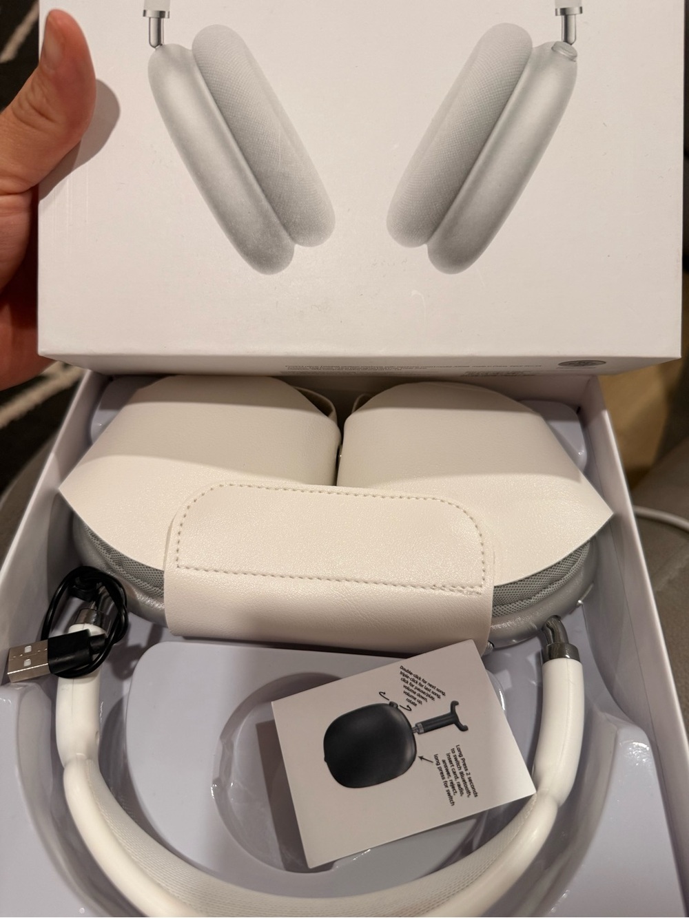 NotR Apple AirPods Max Silver with White Headband
